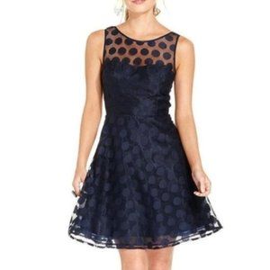 Betsey Johnson Polka Dot Fit & Flare Dress